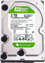 Disco Duro Interno Western Digital WD Caviar Green 3.5'', 3TB, SATA III, 6 Gbit/s, 64MB Cache 