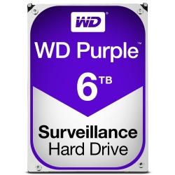 Disco Duro para Videovigilancia Western Digital WD Purple 3.5'', 6TB, SATA III, 6 Gbit/s, 64MB Cache 