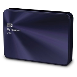 Disco Duro Externo Western Digital WD My Passport Ultra Metal Portátil 2.5'', 2TB, USB 3.0, Azul  - para Mac/PC 