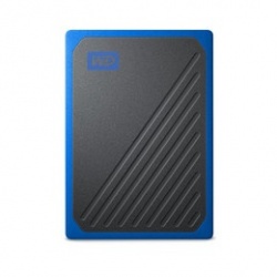 SSD Externo Western Digital WD My Passport Go, 1TB, USB, Negro/Azul - para Mac/PC 