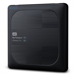 Disco Duro Externo Western Digital WD My Passport Wireless Pro, 4TB, USB 3.0 Type micro-B, Negro 