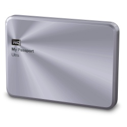 Disco Duro Externo Western Digital WD My Passport Ultra Metal Edition, 1TB, USB 3.0, Plata - para Mac/PC 