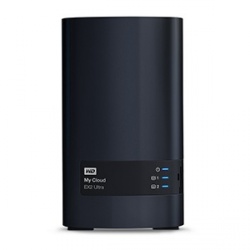 Western Digital WD My Cloud EX2 Ultra NAS de 2 Bahías Hot Swap, 0TB, max. 16TB, USB 3.0, para Mac/PC ― no incluye Discos 