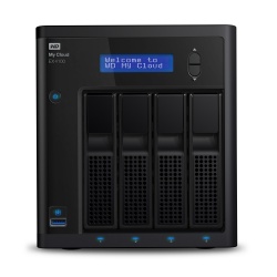 Western Digital WD My Cloud EX4100 NAS de 4 Bahías Hot Swap, 0TB, max. 24TB, USB 3.0, para Mac/PC ― no incluye Discos 