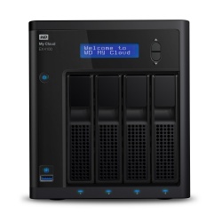 Western Digital WD My Cloud EX4100 NAS de 4 Bahías Hot Swap, 8TB (2x 4TB), max. 24TB, USB 3.0, para Mac/PC ― Incluye Discos 