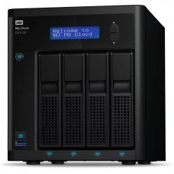 Western Digital WD My Cloud EX4100 NAS de 4 Bahías Hot Swap, 32TB, USB 3.0, para Mac/PC ― Incluye Discos 
