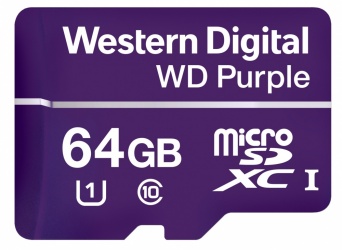 Memoria Flash Western Digital WD Purple, 64GB microSDXC, Clase 10 