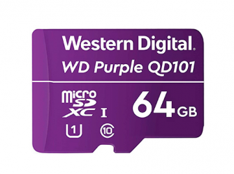 Memoria Flash Western Digital WD Purple SC QD101, 64GB MicroSDHC Clase 10 