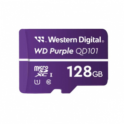 Memoria Flash WD Purple SC QD101, 128GB MicroSDXC NAND Clase 10, con Adaptador  