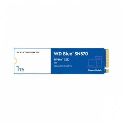 SSD Western Digital WD Blue SN570 NVMe, 1TB, PCI Express 3.0, M.2 ― Incluye Membresía 1 Mes de Adobe Creative Cloud 