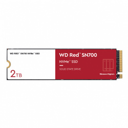 SSD WD RED SN700 NVMe, 2TB, M.2, 2900 MB/s Escritura, 3400 MB/s Lectura, PCI Express 3.0 