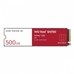 SSD WD RED SN700 NVMe, 500GB, M.2, 2600 MB/s Escritura, 3430 MB/s Lectura, PCI Express 3.0 