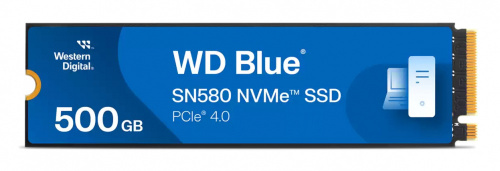 SSD WD WD Blue SN580 NVMe, 500GB, M.2, 3600 MB/s Escritura, 4000 MB/s Lectura, PCI Express 4.0 