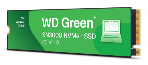 SSD WD Green SN3000 NVMe, 500GB, M.2, 4100 MB/s Escritura, 5000 MB/s Lectura, PCI Express 4.0 
