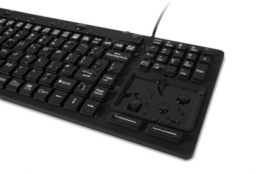 Teclado WetKeys KBWKRC106T-BK, Alámbrico, USB, Negro (Inglés) 