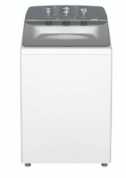 Whirlpool Lavadora de Carga Vertical MWTW2423WPM, 24kg, 8 Programas de Lavado, Blanco/Gris 