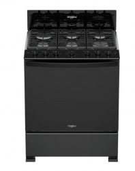 Whirlpool Estufa WFR3400B, 6 Quemadores, Negro 