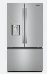 Whirlpool Refrigerador WRFF3536SZ, 30 Pies Cúbicos, Plata 