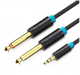 Wiko Cable AUX 2 x 6.35mm Macho - 3.5mm Macho, 2 Metros 