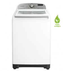 Winia Lavadora de Carga Vertical DWF-DG1B386CWW3, 19Kg, 10 Programas de Lavado, Blanco ― Producto nuevo, con leve golpe estetico. 