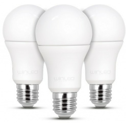 Winled Foco LED WLA-015, Luz Blanco Cálido, Base E26, 10W, 800 Lúmenes, Blanco, 3 Piezas, Ahorro de 80% vs Foco Tradicional 100W 