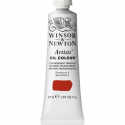 Winsor & Newton Pintura Óleo para Arte Artist Oil Colour, 37ml, Marrón Transparente, No. 657 
