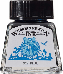 Winsor & Newton Tinta para Dibujo, 14ml, Azul No. 32 