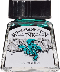 Winsor & Newton Tinta para Dibujo, 14ml, Viridian No. 692 