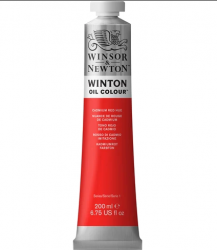 Winsor & Newton Pintura Óleo para Arte Winton, 200ml, Rojo de Cadmio No. 05 