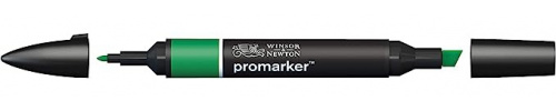 Winsor & Newton Marcador a Base de Alcohol Promarker, Doble Punta, Verde Lush, No. 228 