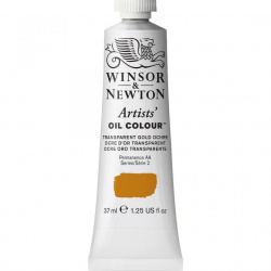 Winsor & Newton Pintura Óleo para Arte Artist Oil Colour, 37ml, Ocre Oro Transparente, No. 646 