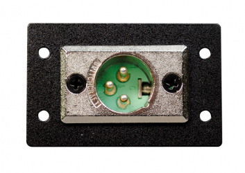 Wiremold Placa de Pared, XLR, 1 Puerto, Negro 