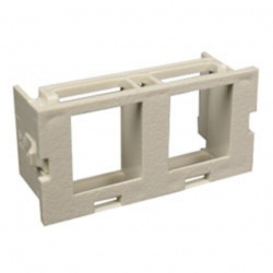 Wiremold Placa de Pared, 2 Puertos, Blanco 