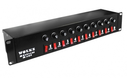 Wolke Barra Multicontacto, 10 Contactos, Negro 