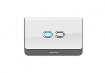 Wulian Interruptor de Luz Inteligente SWITCHA2LN ZigBee, 2 Botones, Blanco 