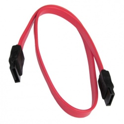 X-Case Cable SATA de Datos, 43cm, Negro/Rojo 