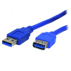 X-Case Cable USB A Macho - USB A Hembra, 3 Metros, Azul 