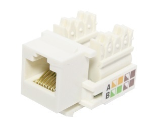 X-Case Jack Categoría 5e UTP Tipo Keystone, RJ-45, Blanco, 10 Piezas 