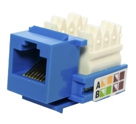 X-Case Jack Categoría 5e UTP Tipo Keystone, RJ-45, Azul, 10 Piezas 