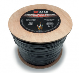 X-Case Bobina de Cable Cat6A FTP,  23 AWG, 100 Metros, Negro 