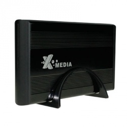 X-Media Gabinete de Disco Duro EN3200BK, 3.5'', SATA/USB 2.0, Negro 