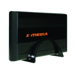 X-Media Gabinete de Disco Duro 3.5'', IDE, USB 2.0, Negro 