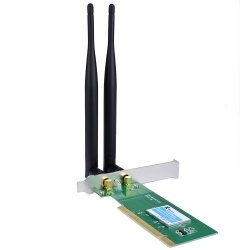 X-Media Tarjeta PCI XM-WN3500D, Inalámbrico, 300 Mbit/s, 2 Antenas de 5dBi 