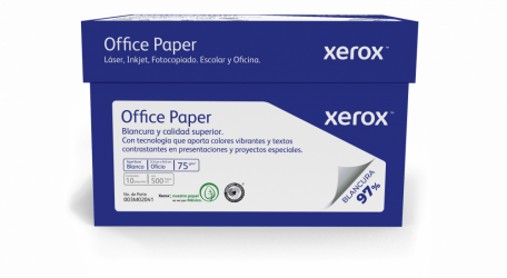 Xerox Papel Bond 75g/m², 5000 Hojas de Tamaño Oficio, Blancura 97% 