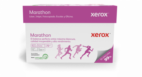 Xerox Papel Bond Marathon 70g/m², 5000 Hojas de Tamaño Carta, Blancura 99% 