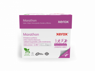 Xerox Papel Bond Marathon 70 g/m², 2500 Hojas Tamaño Carta, Blancura 99% 