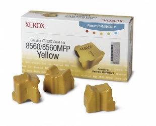 Tinta Sólida Xerox 108R00725 Amarillo, 3 Barras, 3400 Páginas 
