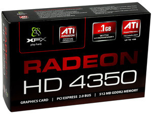 Tarjeta de Video XFX Radeon HD 4350, 512MB 64-bit GDDR2, PCI Express 2.0 