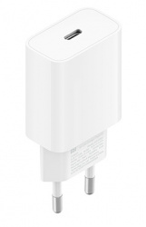 Xiaomi Cargador de Pared Universal Mi 20W Charger, 20W, 1x USB-C, Blanco, Enchufe Europeo 