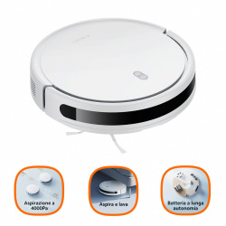 Xiaomi Aspiradora y Trapeador Inteligente Mi Robot Vacuum E10, 0.4L, Blanco 